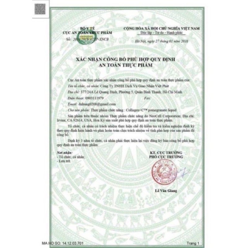 Collagen dạng nước Liquid Collagen - 30 Ống