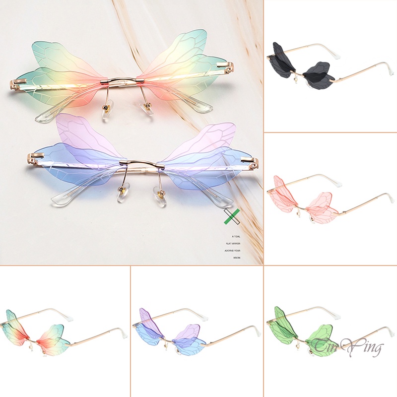 GETNOIVAS Kính Mát Hình Chuồn Chuồn Chống Nắng Thiết Kế Độc Đáo Thời Trang Cho Nữ