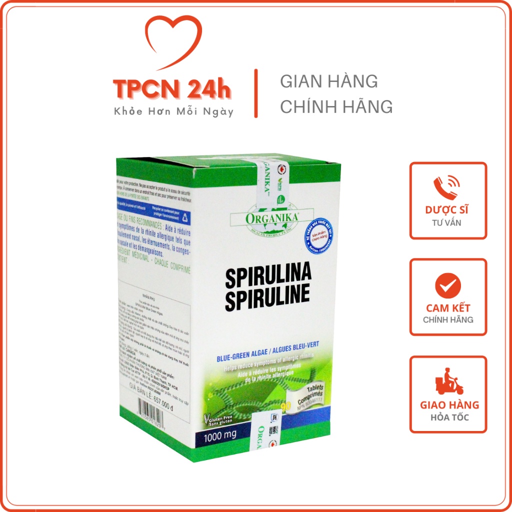 Tảo Xoắn Spirulina Organika - Bổ sung khoáng chất, vitamin