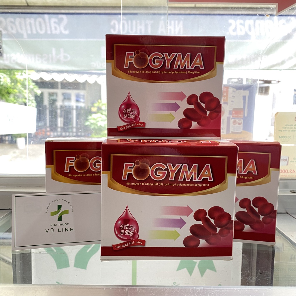 Sắt Fogyma 20 Ống 10ml Sắt Nước Bổ Sung Sắt Cho Phụ Nữ Đang Mang Thai, Sau Sinh Và Người Thiếu Hụt Sắt Hàng Chính Hãng 5