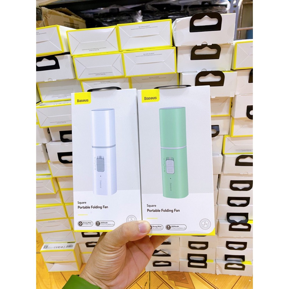 Quạt cầm tay Baseus kiêm sạc dự phòng Baseus Square Portable Folding Fan - Hàng Chính Hãng Giá tốt nhất shopee