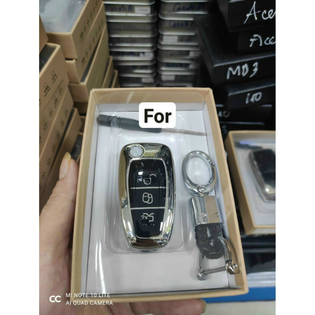 Bao chìa khoá ô tô silicon mạ crom đủ hãng xe, siêu bền đẹp, bảo vệ thìa khóa, có móc treo