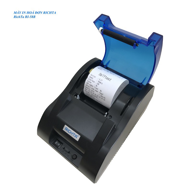 Máy in hóa đơn Richta RI-58 (Khổ K57), kết nối điện thoại và máy tính(tặng 2 cuộn giấy in k57) | BigBuy360 - bigbuy360.vn