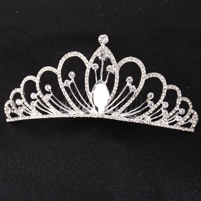Vương Miện Công Chúa Đính Đá Pha Lê Xinh Xắn Cho Bé Gái