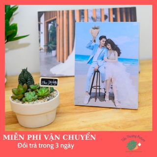 In ảnh gỗ size 15x21 để bàn-