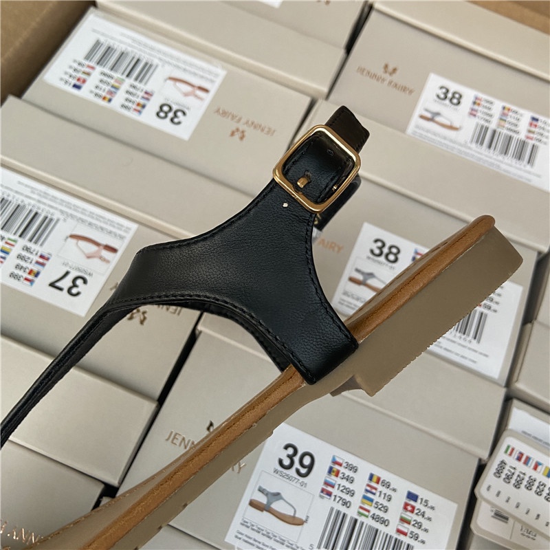 Giày kẹp ngón da đế bệt Jenny Fairy cho nữ