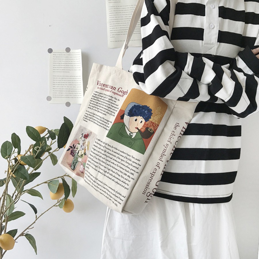 Túi tote 🎒FREESHIP🎒túi vải tote canvas phong cách vintage mẫu mới nhất 2020 | BigBuy360 - bigbuy360.vn