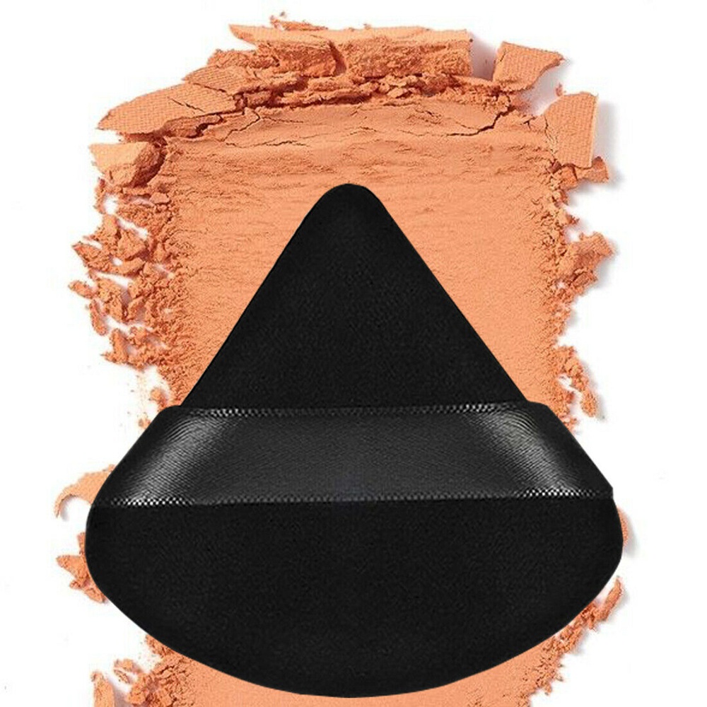 Set 2 Mút Trang Điểm Hình Tam Giác Bằng Cotton Mềm Mại Cho Người Mới Bắt Đầu Qipin