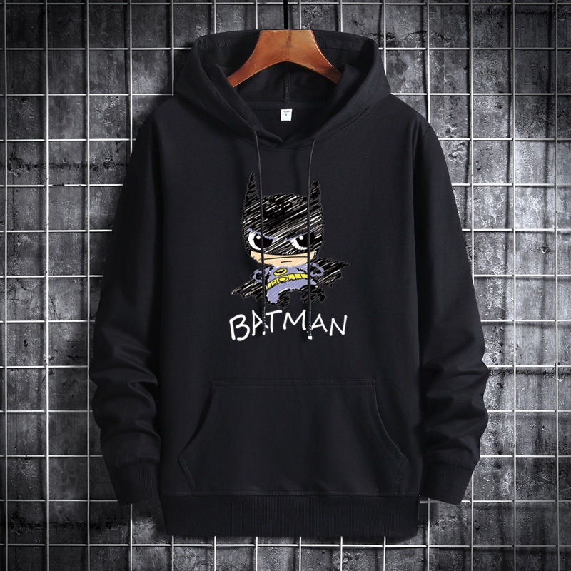 Áo Hoodie Dáng Rộng Họa Tiết Hoạt Hình Cá Tính Thoải Mái Dễ Phối Đồ Cho Nam