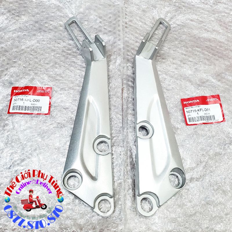 Pát nhôm - Gác chân dài Wave thái zin Thái Lan hàng nhập khẩu - 50716-KFL-D00 /50715-K