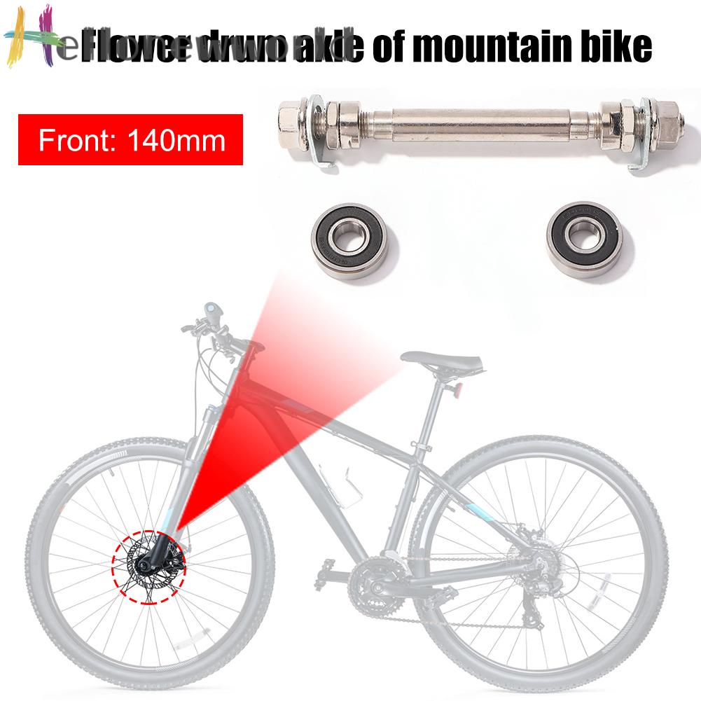 Trục Bánh Xe Đạp Trước Sau Kèm 2 Vòng Bi Cho Xe Đạp Leo Núi