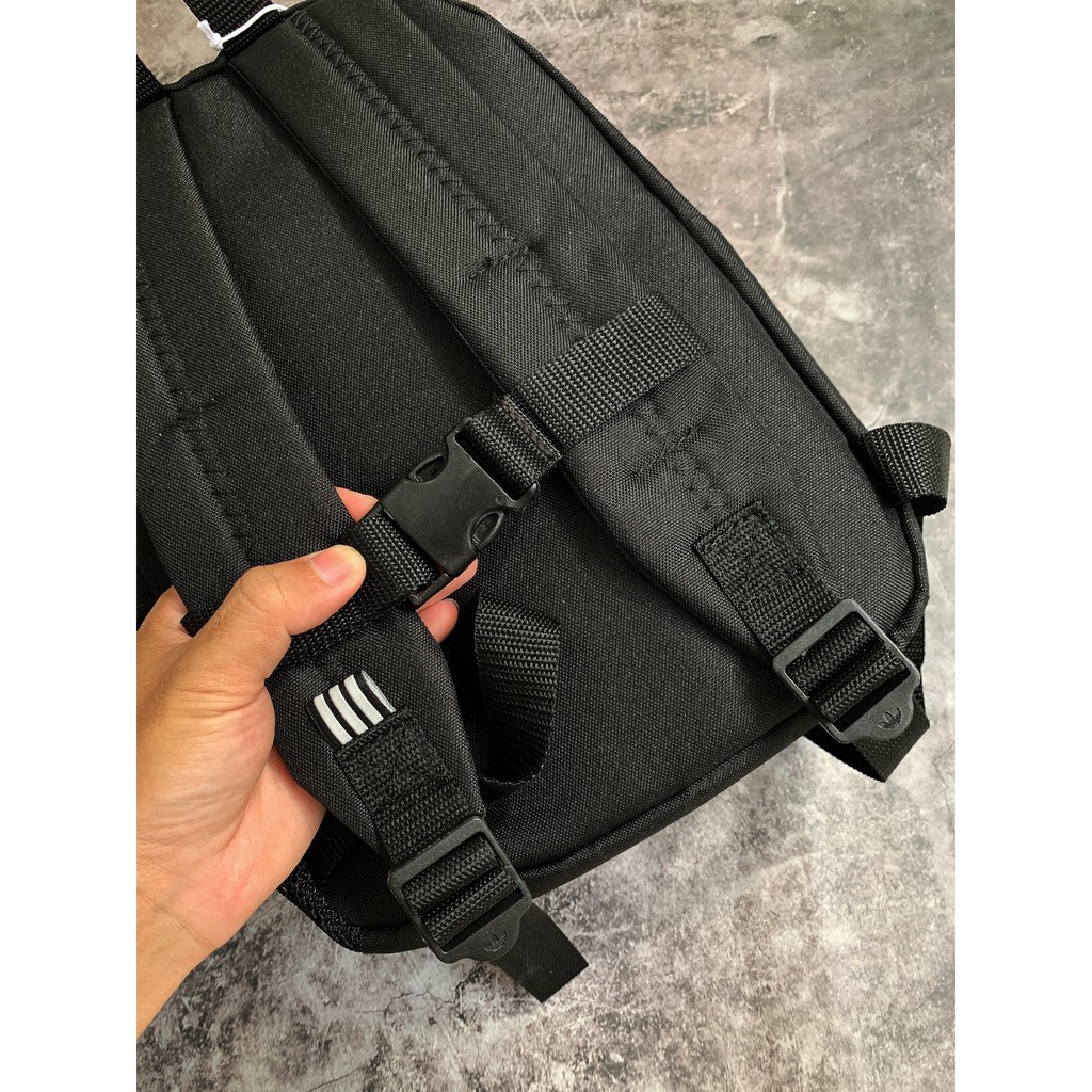 (HÀNG XUẤT XỊN) Balo das ADICOLOR SMALL BACKPACK BLACK/FM3265 Made in Thailand full tem tag  size: 23cm x 31cm x 12cm