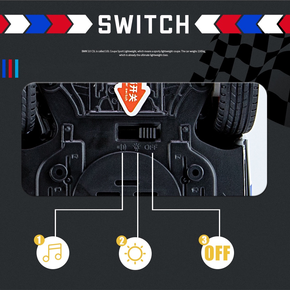 Mô Hình Xe Hơi BMW M8 GTE Bằng Hợp Kim Tỉ Lệ 1: 24