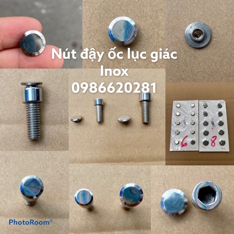 Nút đậy ốc/bulon lục giác inox (ko kèm ốc)