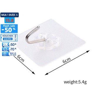 Combo 10c móc dán tường đa năng chịu lực ( KO DÁN LÊN TƯỜNG SẦN SÙI）