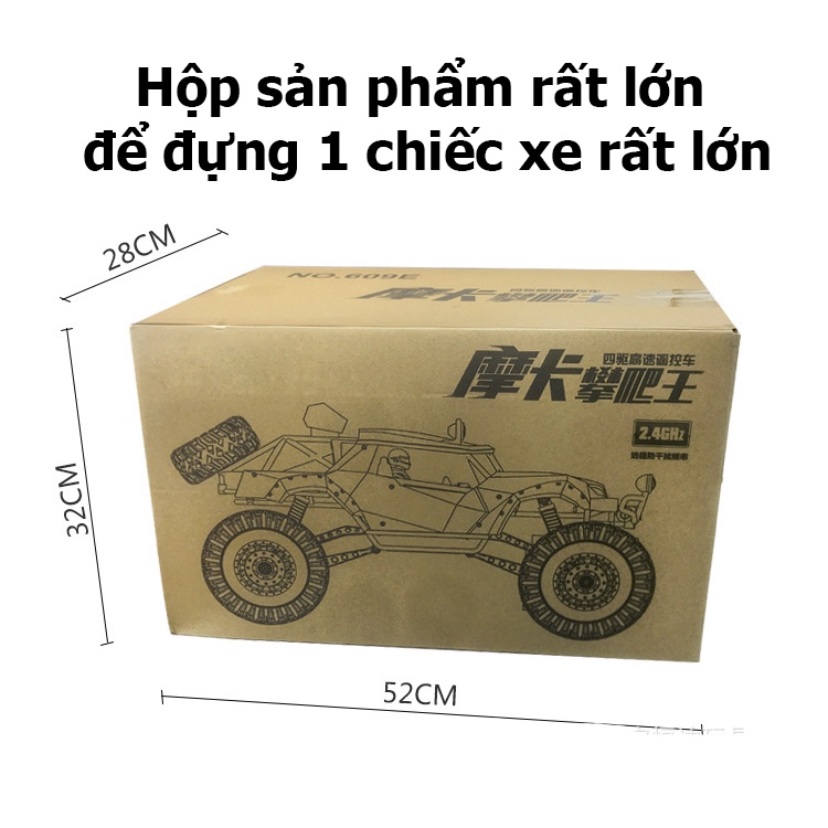 Xe ô tô địa hình điều khiển từ xa KAVY tỷ lệ 1:8 kích cỡ siêu khủng bằng hợp kim có đèn tốc độ cao tần số 2.4 GHz