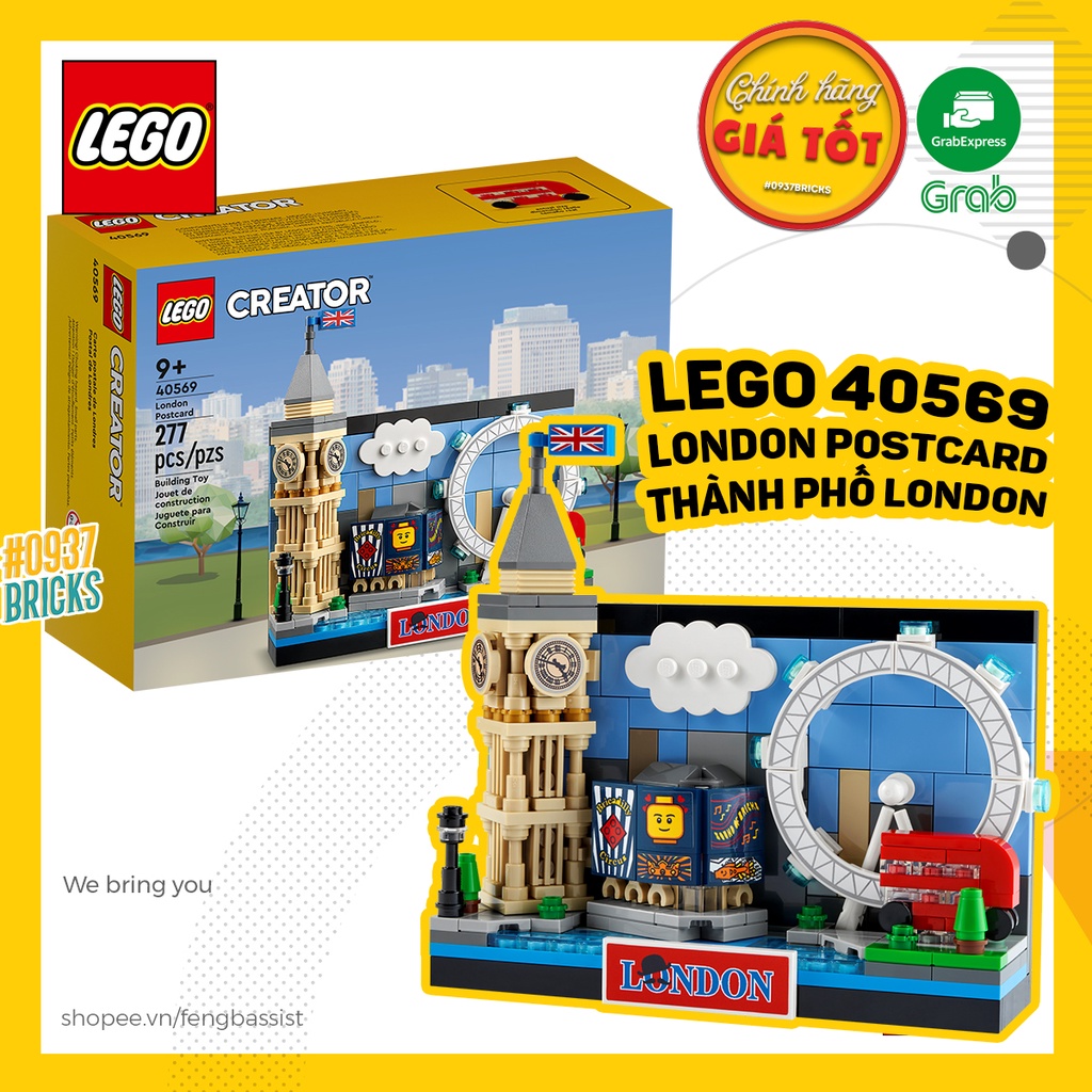 LEGO 40654 40519 40568 40569 BƯU THIẾP POSTCARD COLLECTION CÁC THÀNH PHỐ 0937bricks
