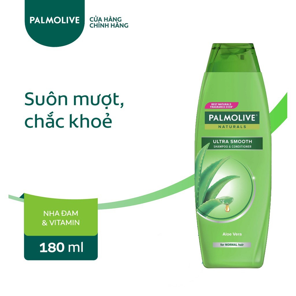 PALMOLIVE DẦU GỘI CÓ DẦU XẢ SUÔN MƯỢT VÀ ÓNG Ả KERATIN CHO TÓC RỐI 180ML