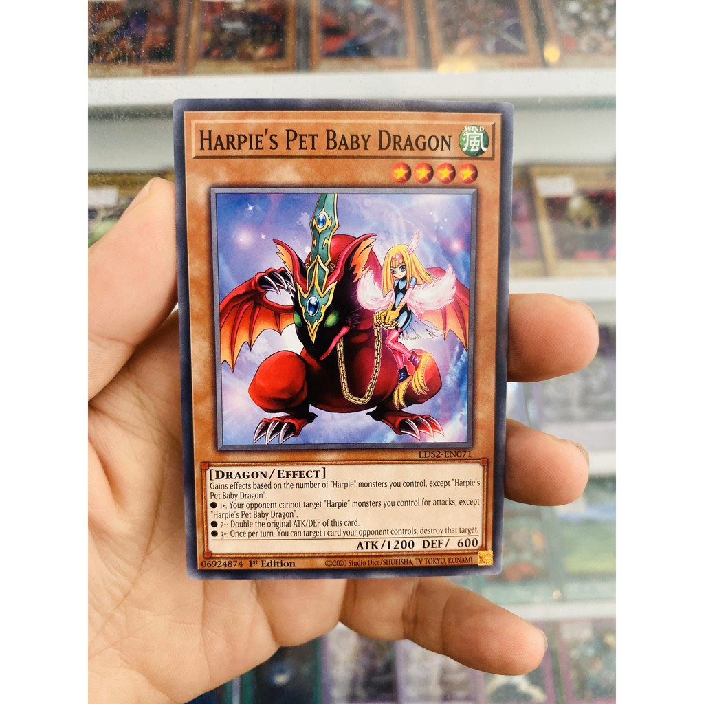 Thẻ Bài YugiOh! Mã LDS2-EN071 - Harpie's Pet Baby Dragon - Common - 1st Edition
