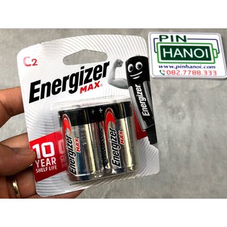 Bộ 2 pin trung energizer max alkaline e93 bp2 c