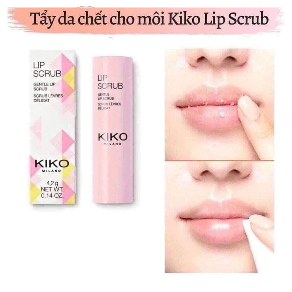 Tẩy da chết môi dạng thỏi Kiko Lip Scrub 4.2g