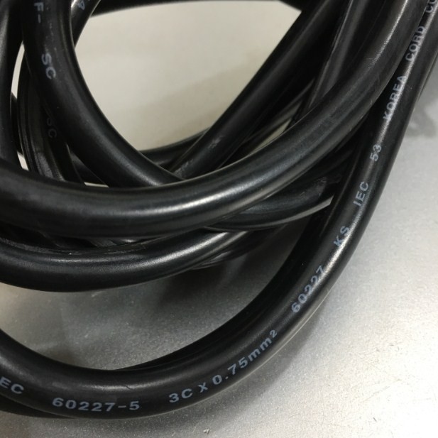 Dây Nguồn Máy Tính 2 Chân Tròn C13 10A 250V 3x0.75mm² Length 5M