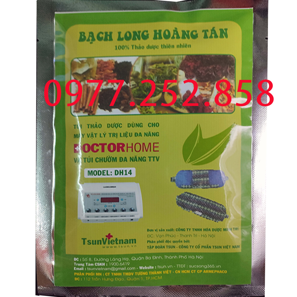 Túi thuốc thảo mộc bạch long hoàng tán sử dụng cho máy VLTL doctor home