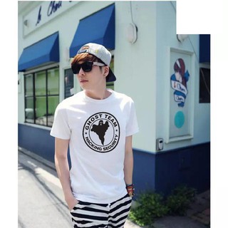 ( ẢNH THẬT ) Áo thun HACKING GHOST TEAM màu trắng cotton 65%