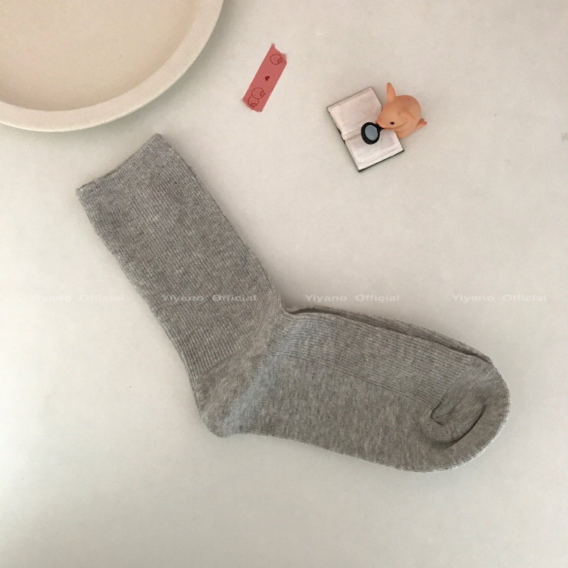 Vớ Thể Thao Thoáng Khí Màu Sắc Đơn Giản Phong Cách Hàn Quốc