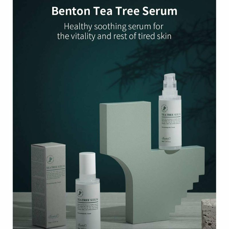 Hàng Korea - Tinh Chất Hỗ Trợ Giảm Mụn Chiết Xuất Tràm Trà Benton Tea Tree Serum 30ml