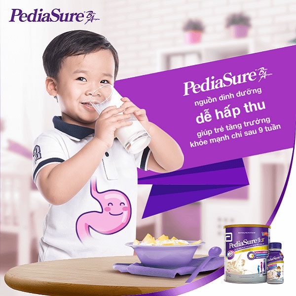 [Nhập HANG2708 giảm 8% đơn 300K] Sữa Pediasure dinh dưỡng cho trẻ biếng ăn Abbott Pediasure BA chất lượng chính hãng