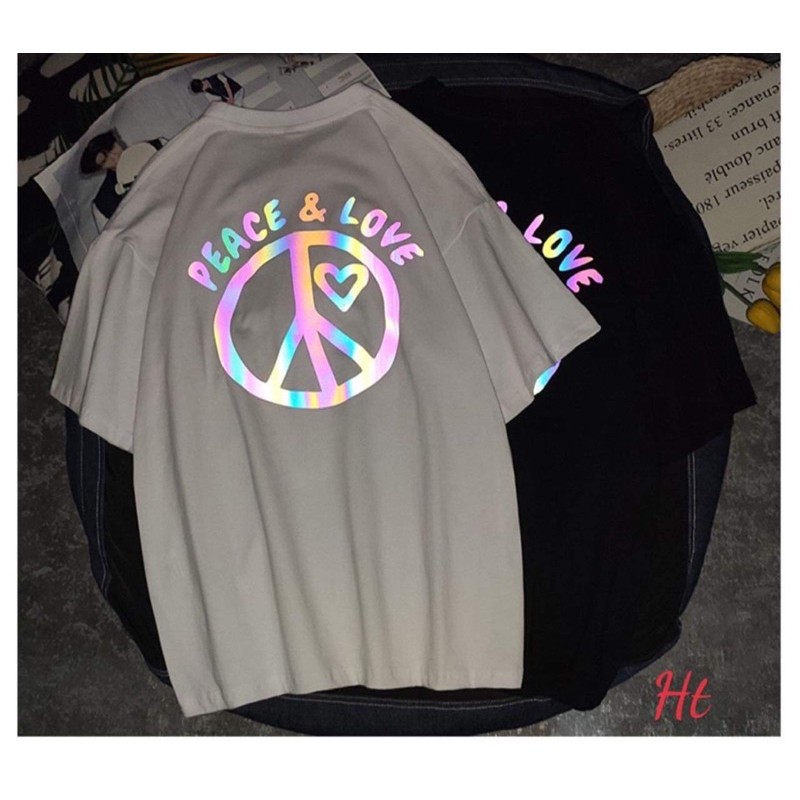 Áo phản quang peace và love lưng HT12