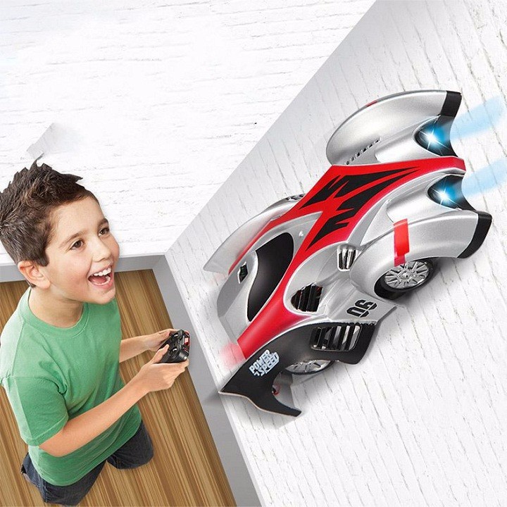 Xe ô tô leo tường điều khiển từ xa, đồ chơi xe điều khiển Wall climber