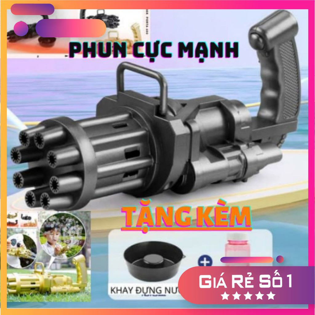 Gía Lẻ Súng bắn Bong Bóng Xà Phòng 8 nòng đồ chơi ngoài trời cho bé an toàn không lo bẩn tay