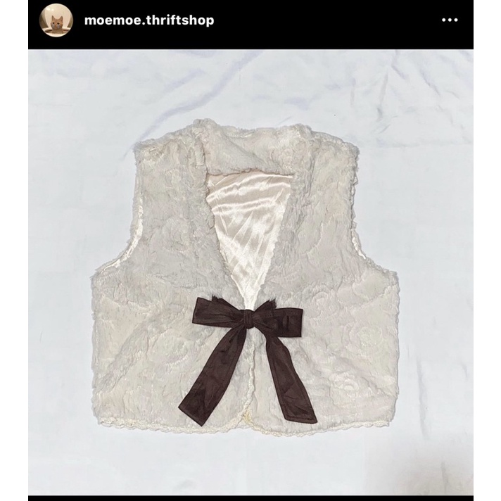 pass khoác trắng lông nơ | BigBuy360 - bigbuy360.vn