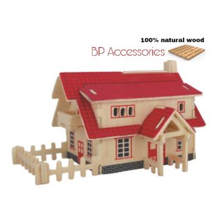 Mô hình ghép gỗ 3D  mini house