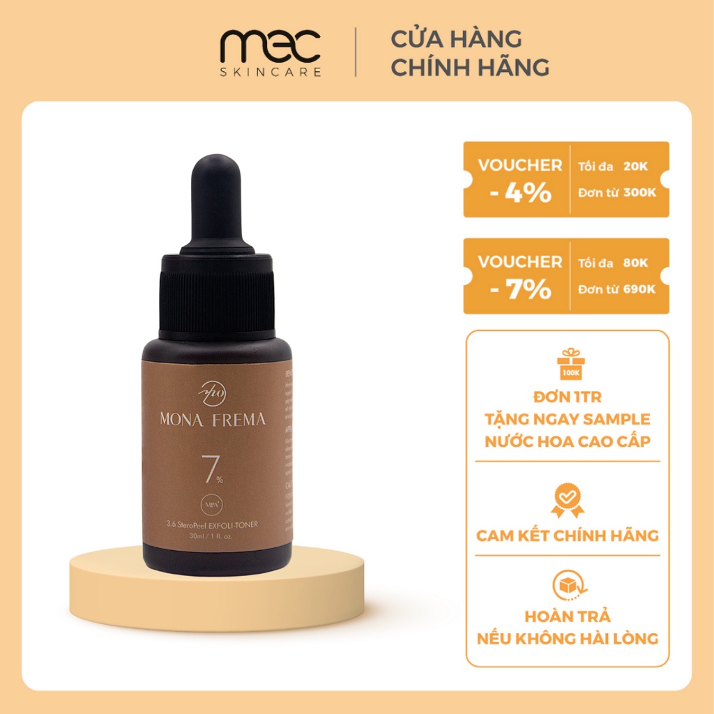 Tẩy da chết Mona Frema 3.6 SteroPeel Exfoli-Toner 7% 30ml