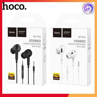 Tai nghe hoco m1 pro jack 3,5mm âm bass mạnh mẽ có mic đàm thoại cho điện thoại - hàng chính hãng