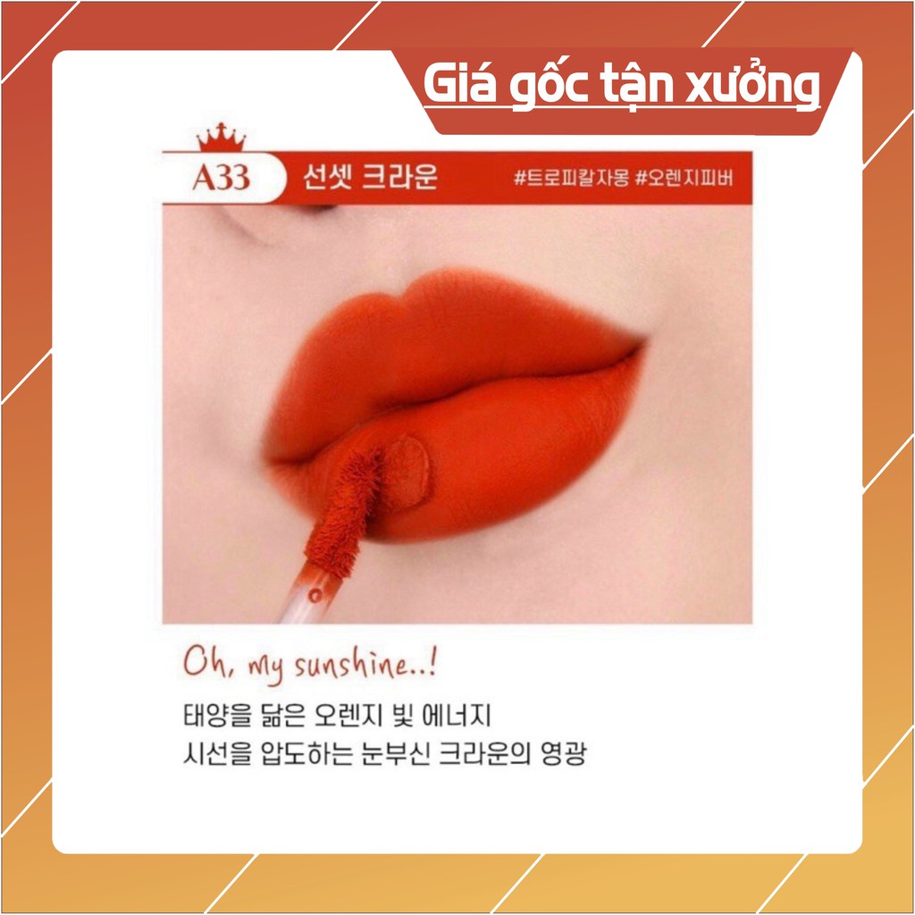 ( Sẵn Ver 7) Son Kem Lì Black Rouge Air Fit Velvet VELVET CROWN A33-A37 Version 7 Mỹ Phẩm Chính Hãng | BigBuy360 - bigbuy360.vn