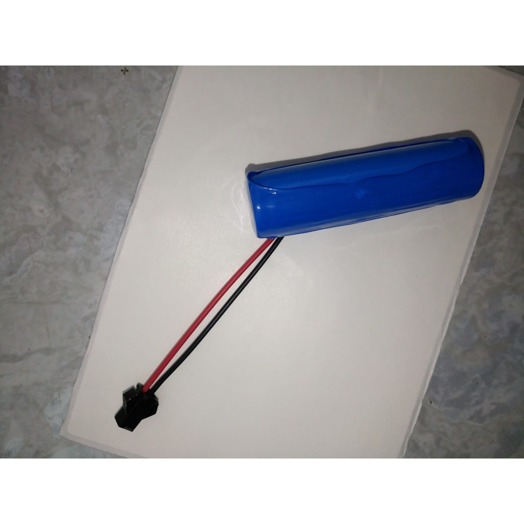 Bin 18650 có mạch bảo vệ chân sm kèm cáp sạc usb 4,8v