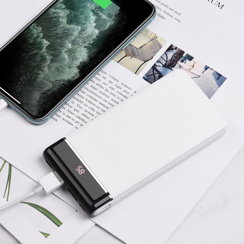 Pin Sạc Dự Phòng HOCO J59-10.000mAh,2 Cổng Sạc Vào-2 Cổng Sạc Ra DC5V-2.0A MAX