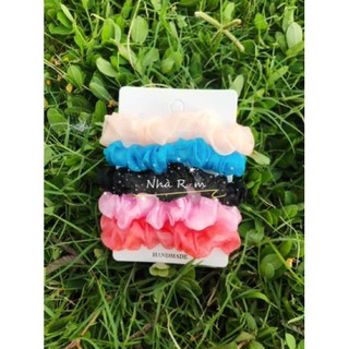 Set 3 cột tóc scrunchies cỡ nhỏ