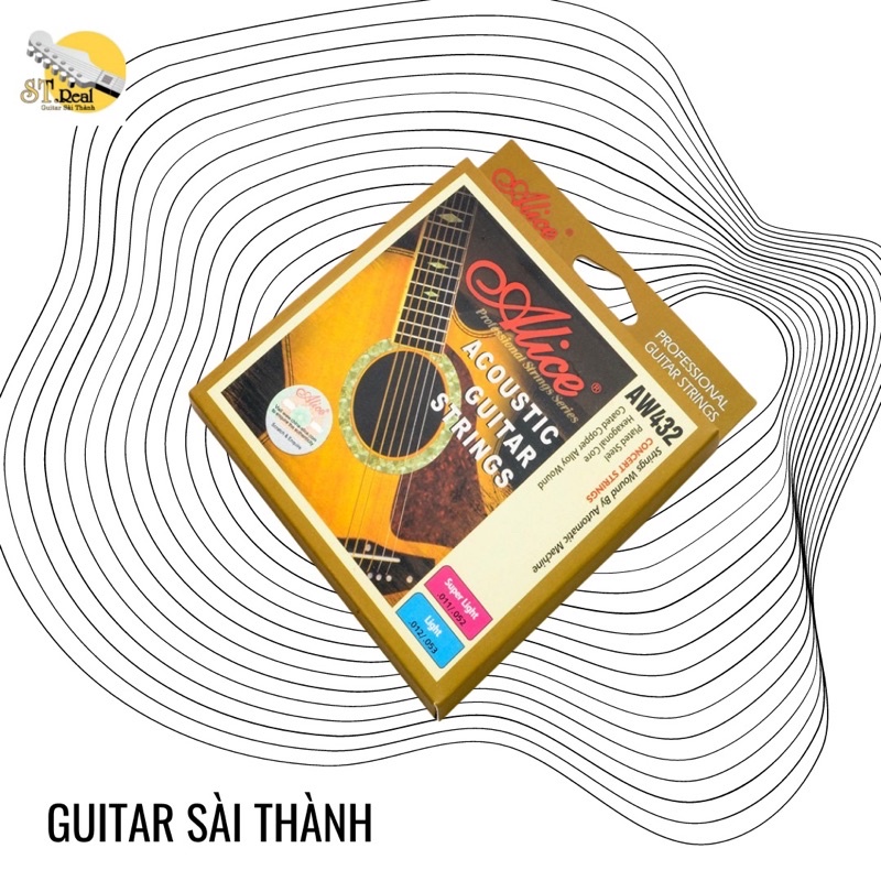 Dây Đàn Guitar Acoustic ST.Real Guitar Sài Thành Mã Aw432