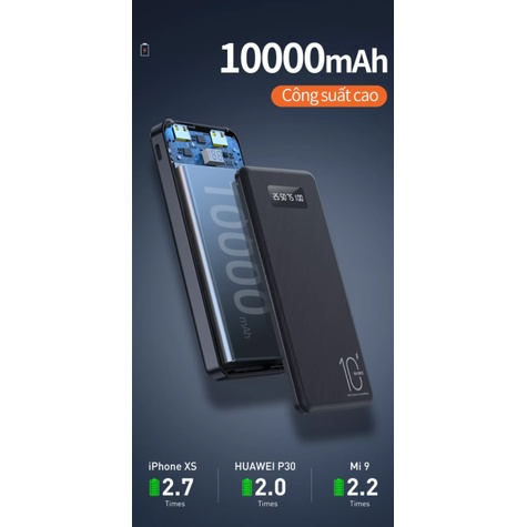 Sạc Dự Phòng BASIKE (PT69) 10000MAh 10W Sạc nhanh