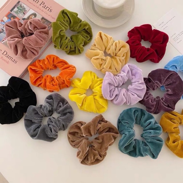 Buộc tóc srunchies nhung
