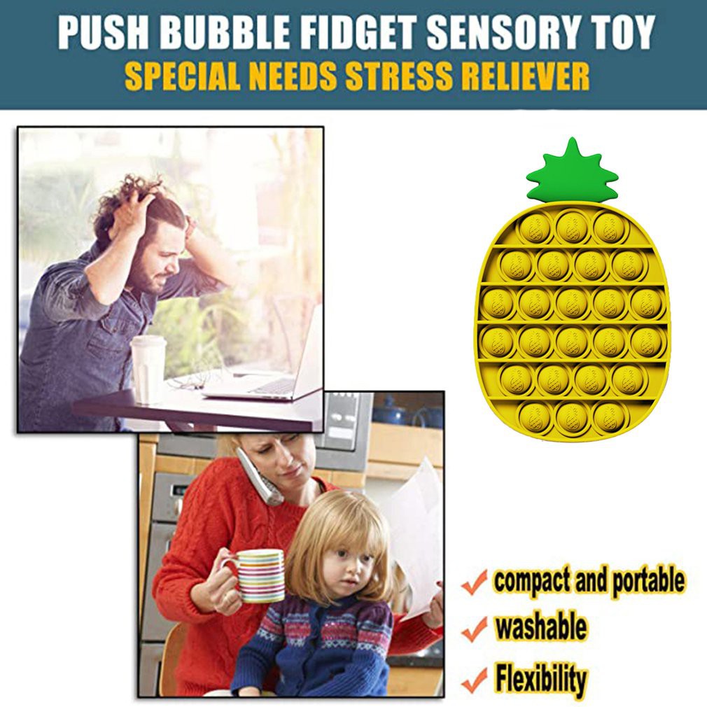 Pop Its Round Fidget Toy Push Bubble Stress Relief Kids Pop It Tiktok Đồ chơi nhấn bong bóng giải tỏa căng thẳng đa dụng chất lượng cao