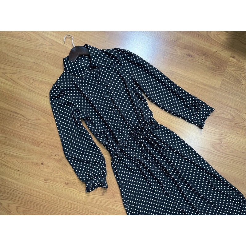 Váy đầm sơ mi hàng 2hand phong cách Hàn Quốc chất Voan nhẹ mát size M