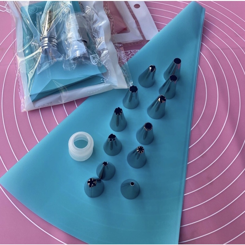 Bộ dụng cụ đui, túi bắt kem cơ bản