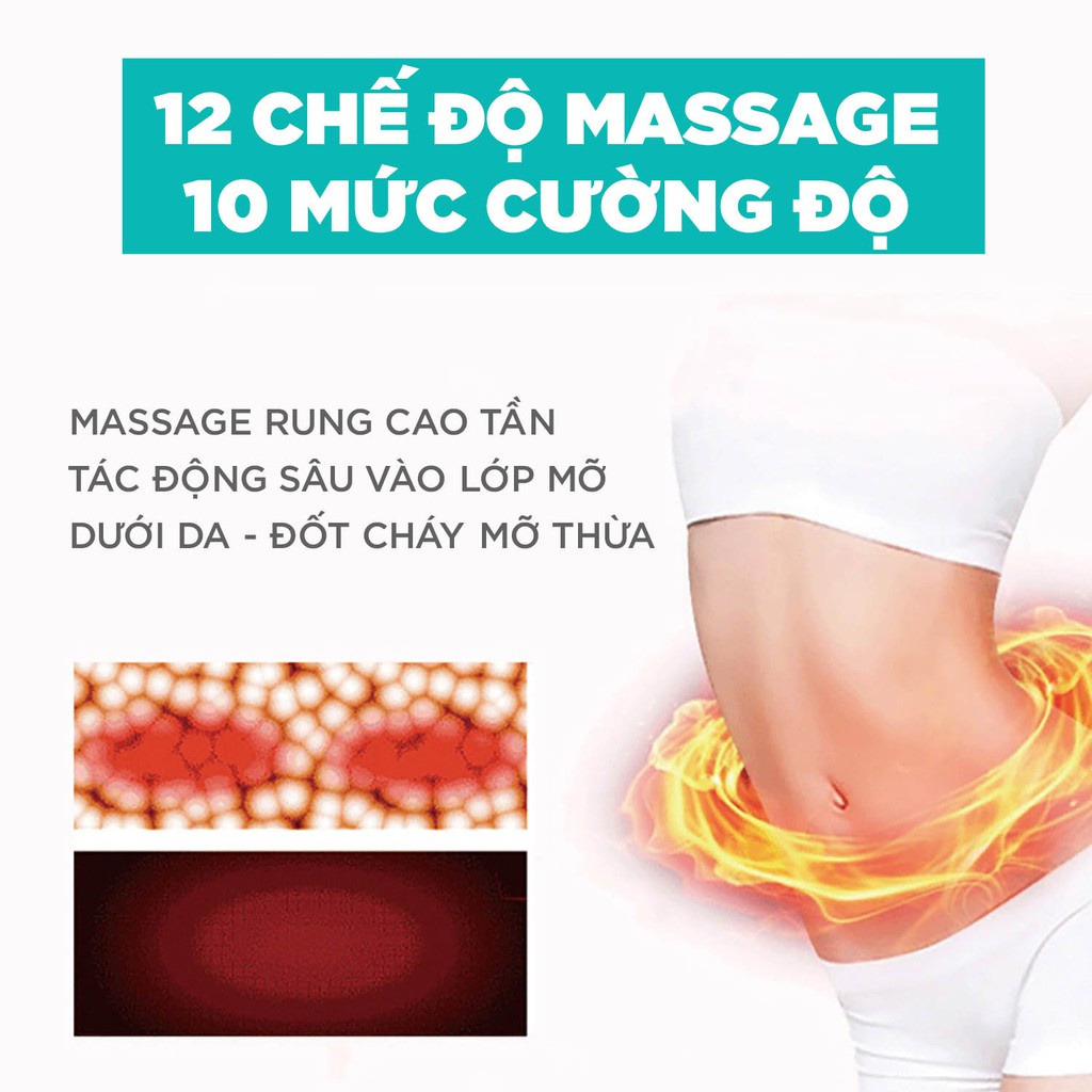 Máy Massage Cầm Tay Dành Cho Chị Em KINGTECH YT-1803 - Mát Xa Toàn Thân Đa Năng, Chuyên Eo Bụng, Cổ - Bảo Hành 12 Tháng