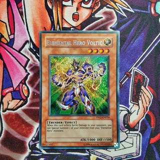 Thẻ bài Yugioh chính hãng | Elemental HERO Voltic | PP02 Secret Rare.